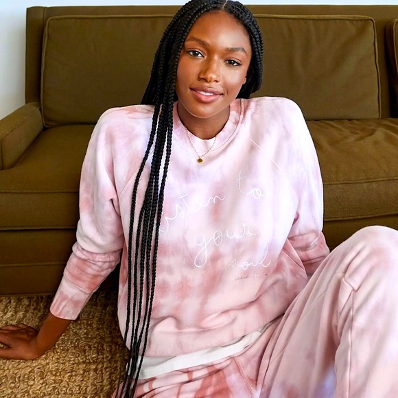 Spiritual Gangster Bridget Raglan Pullover Tie Dye Sweatshirt - Picture 8 of 10